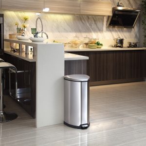 Grace Thùng rác đạp chân 35L Inox mờ