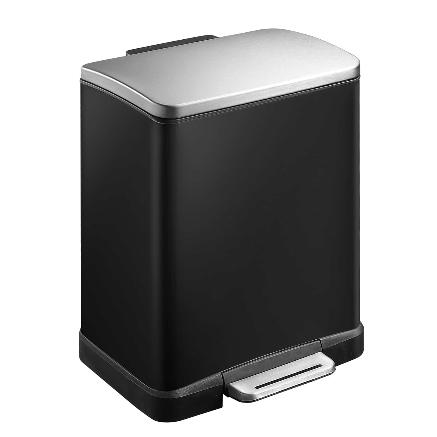 E-Cube Thùng rác phân loại đạp chân 10+9L Đen