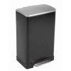 E-Cube Thùng rác đạp chân 40L Đen
