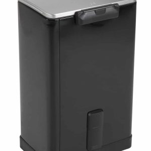 E-Cube Thùng rác đạp chân 40L Đen