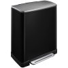 E-Cube Thùng rác phân loại đạp chân 28+18L Đen