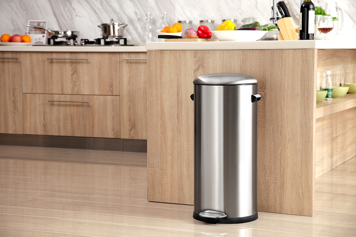 Belle Deluxe Thùng rác đạp chân 30L Inox mờ