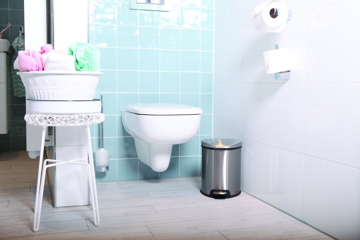 Grace Thùng rác đạp chân 5L Inox mờ