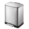 E-Cube Thùng rác đạp chân 12L Inox mờ