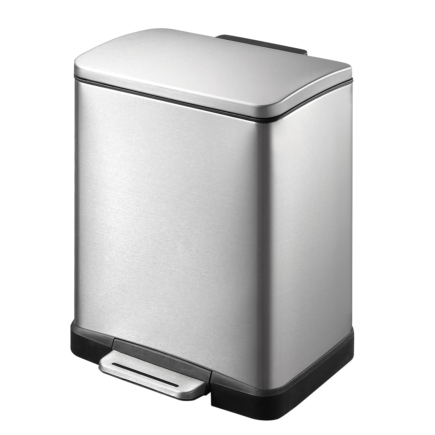 E-Cube Thùng rác đạp chân 12L Inox mờ