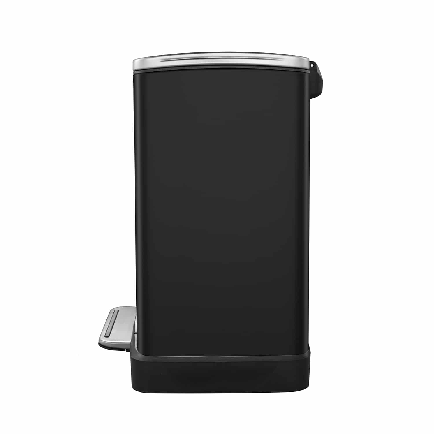 E-Cube Thùng rác đạp chân 12L Đen mờ