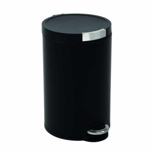 Artistic Thùng rác đạp chân 20L Đen mờ