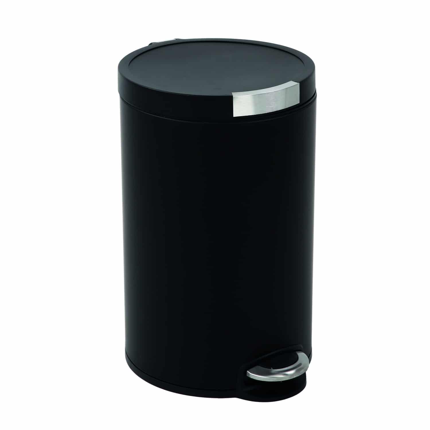 Artistic Thùng rác đạp chân 20L Đen mờ