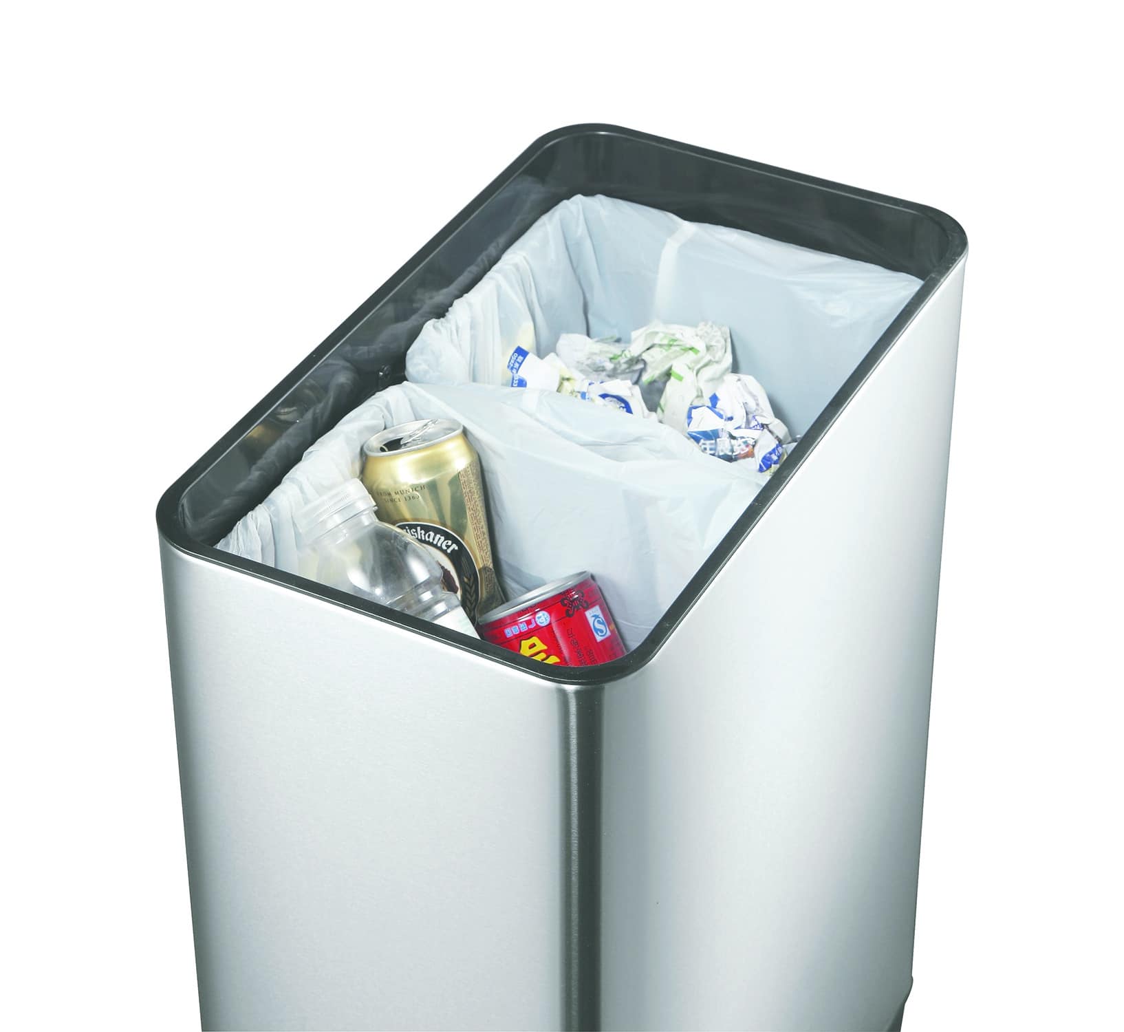 Phantom Thùng rác phân loại cảm biến 20+20L Inox mờ