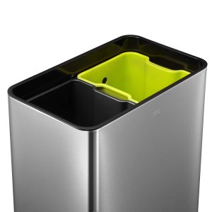 Mirage Thùng rác phân loại cảm biến 20+20L Inox mờ
