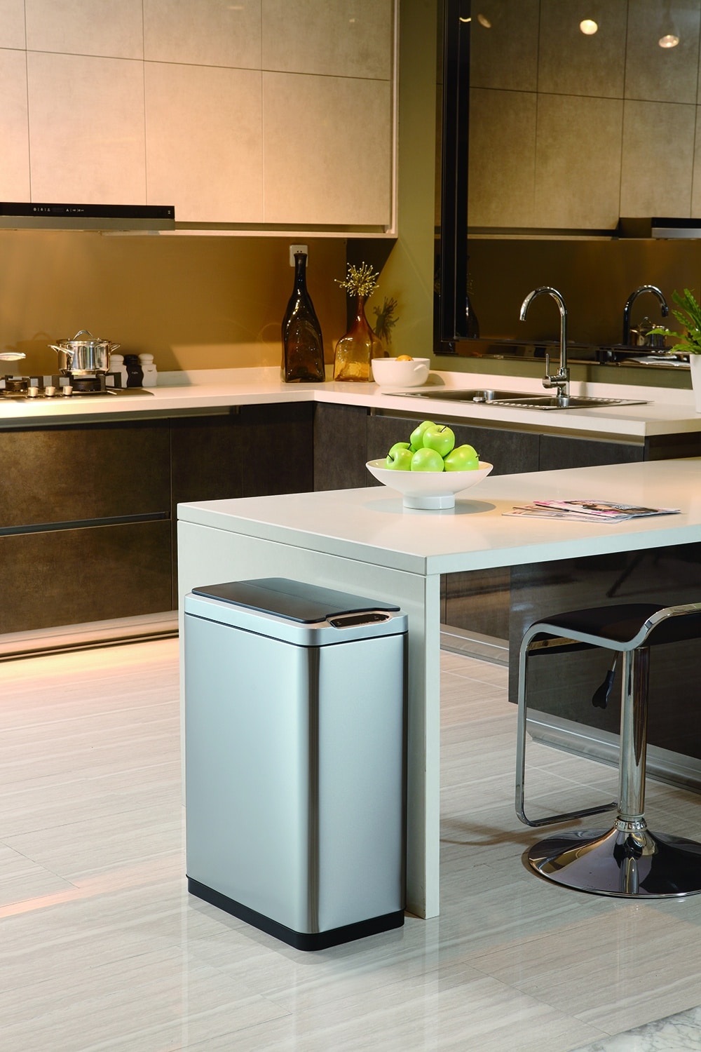 Phantom Thùng rác cảm biến 30L Inox mờ