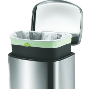 Della Thùng rác đạp chân 35L Inox mờ