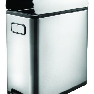 Ecofly Thùng rác đạp chân 20L Inox mờ