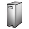 Ecofly Thùng rác phân loại đạp chân 20+20L Inox mờ