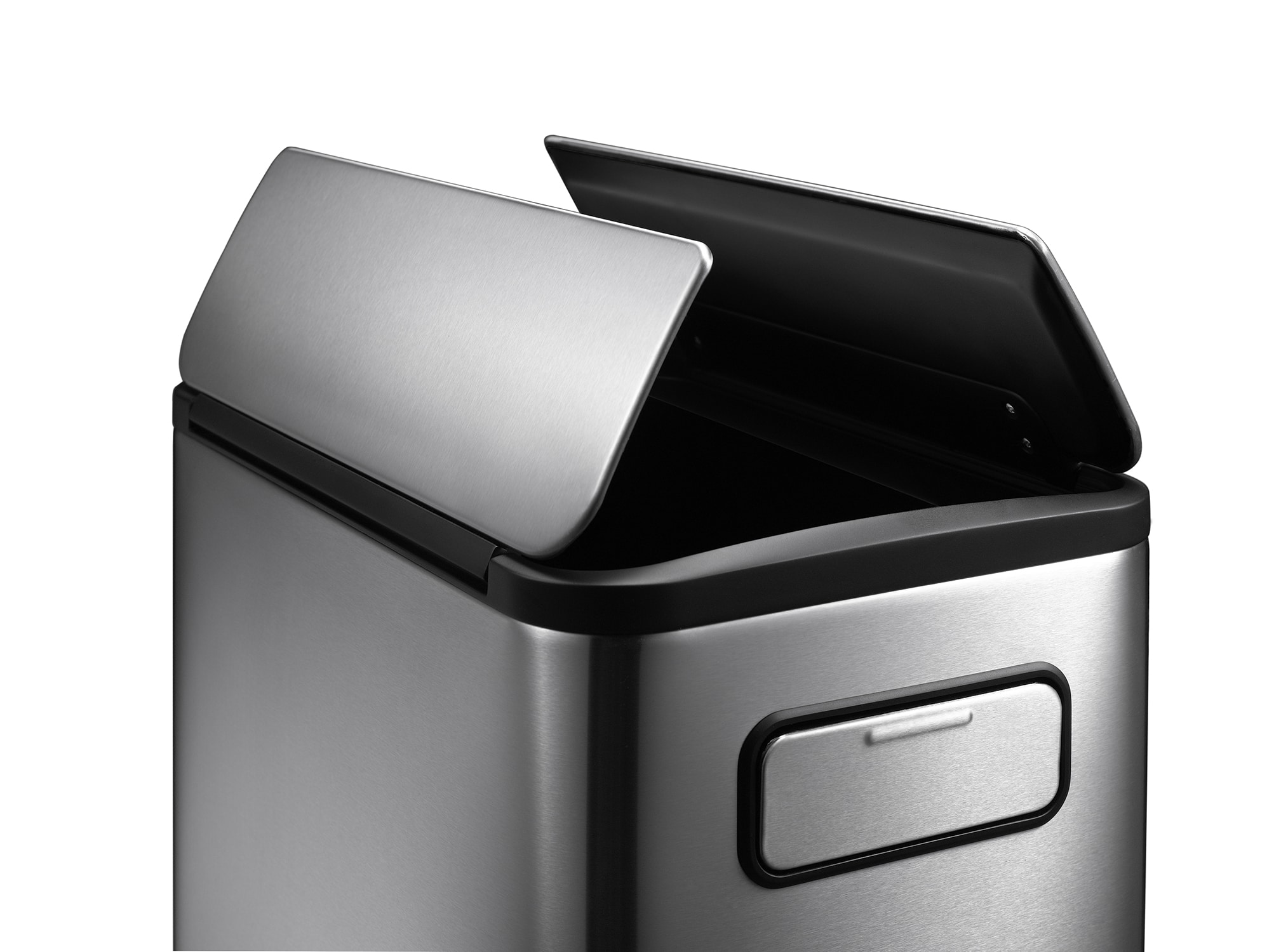 Ecofly Thùng rác phân loại đạp chân 20+20L Inox mờ
