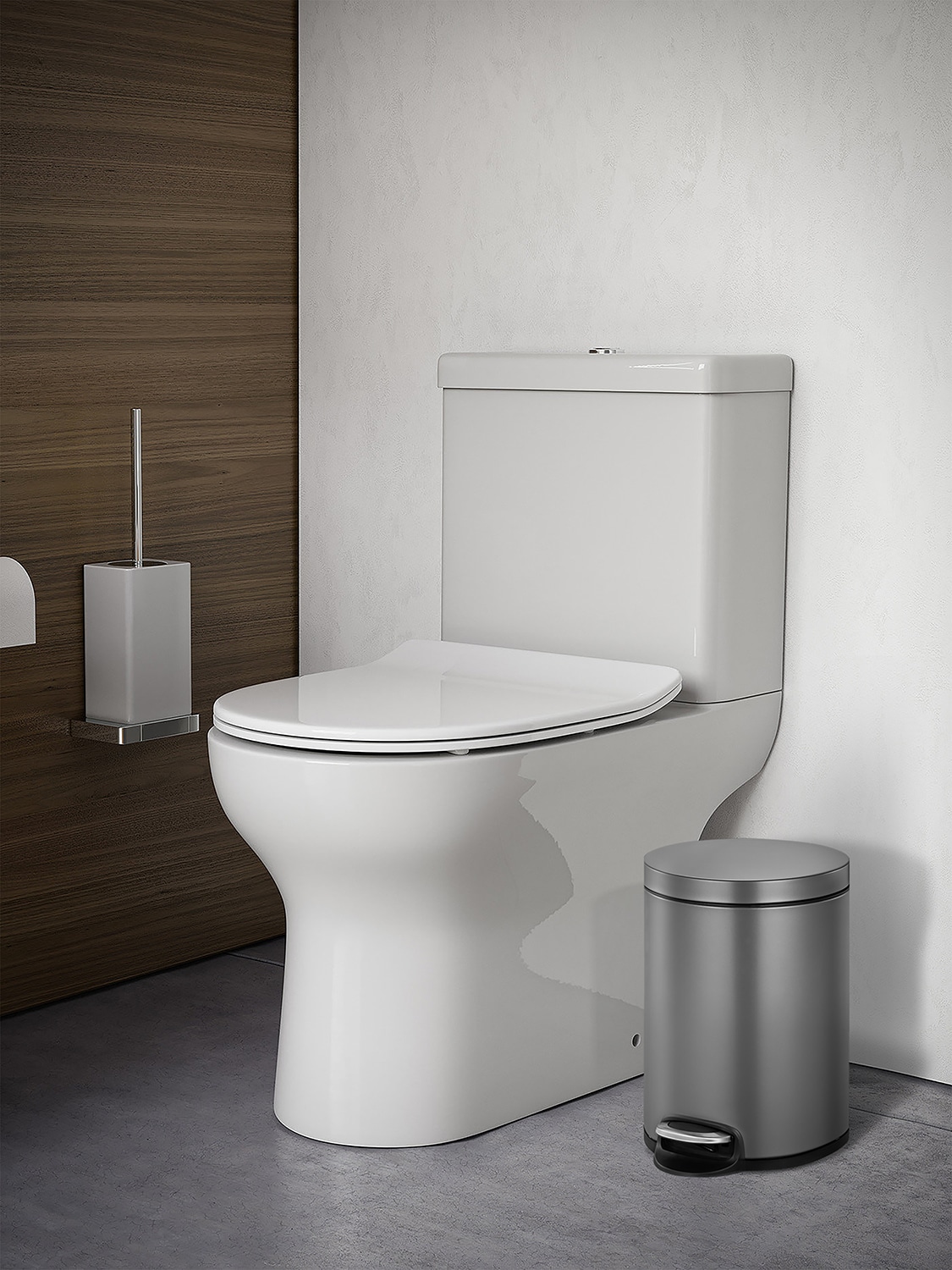 Serene Thùng rác đạp chân 5L Platinum