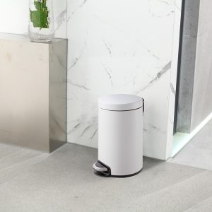Serene Thùng rác đạp chân 8L Trắng