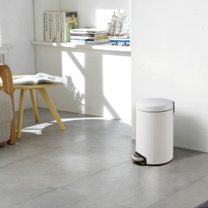 Serene Thùng rác đạp chân 12L Trắng