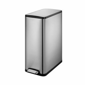 Ecoslim Thùng rác phân loại đạp chân 20+20L Inox mờ