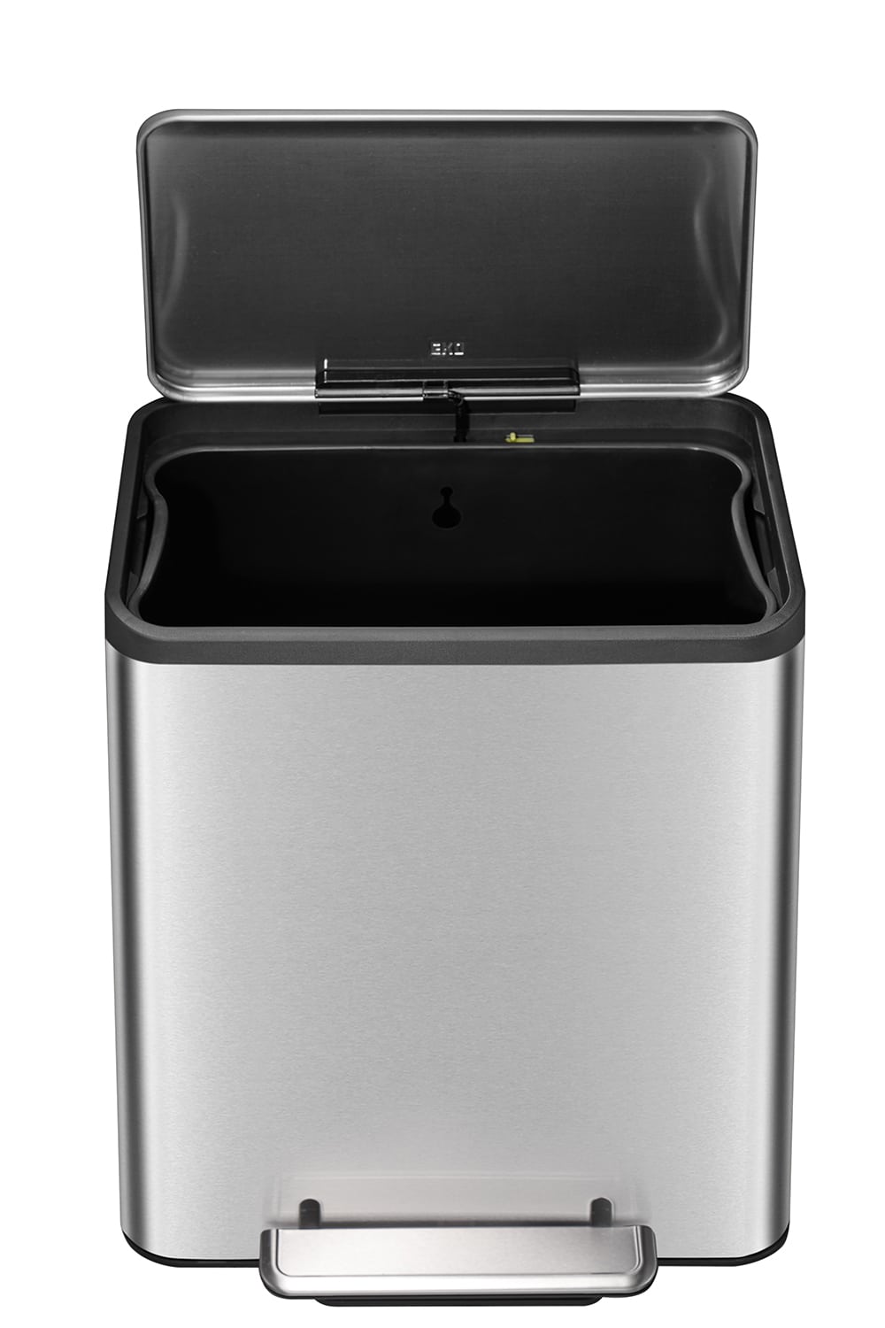 EcoCasa Thùng rác đạp chân 30L Inox mờ