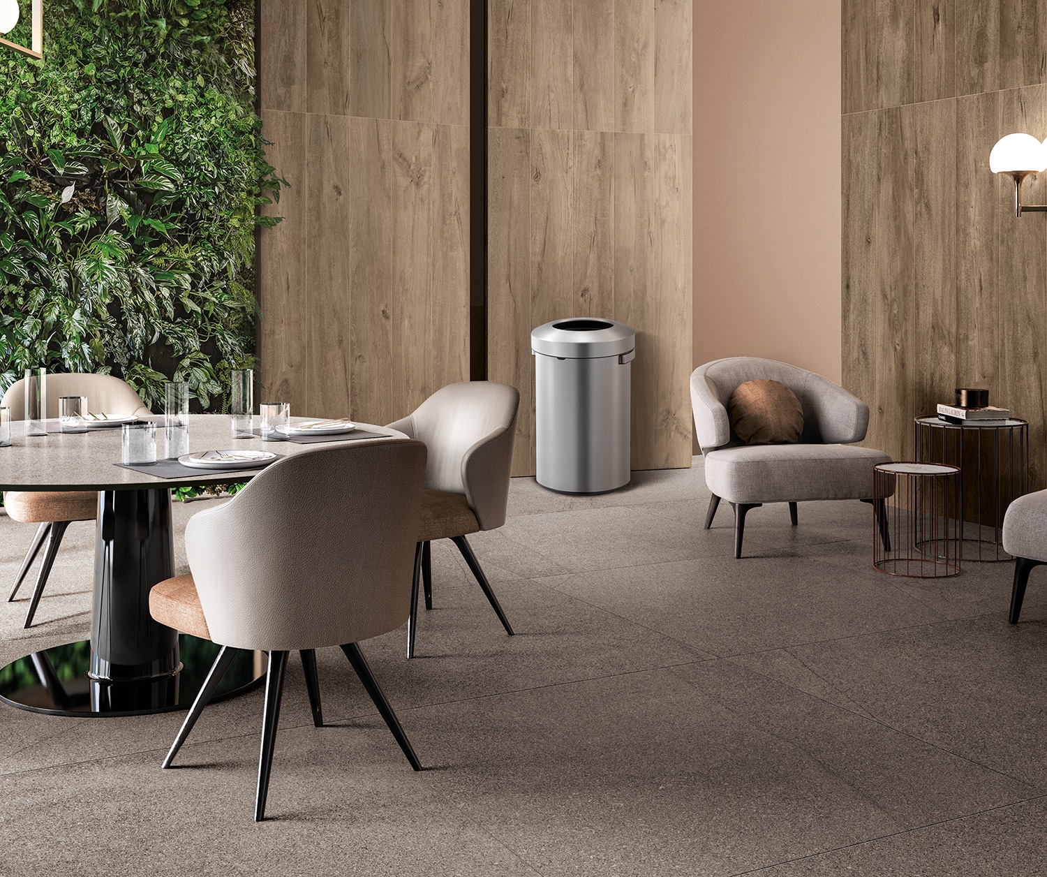 Urban Bin 50L Inox mờ