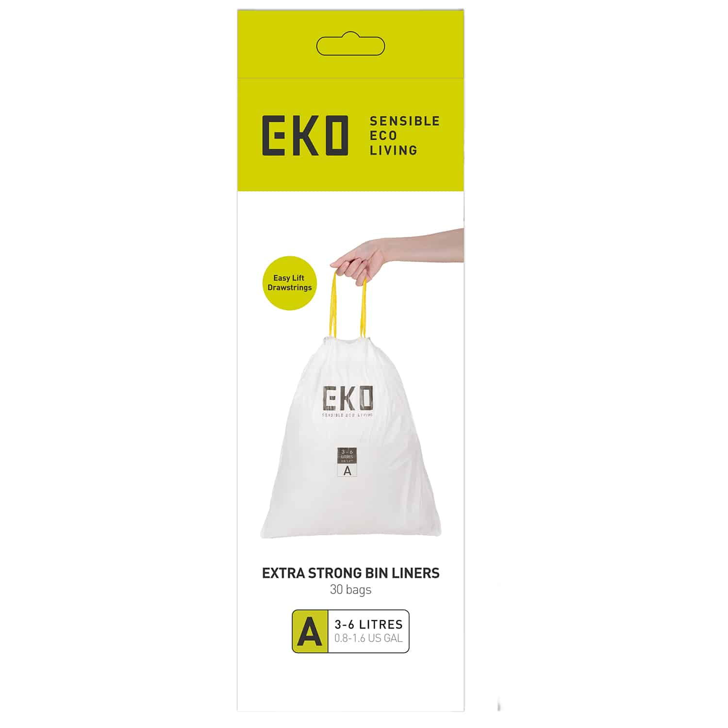 Drawstring Túi rác type A 3-6L Trắng