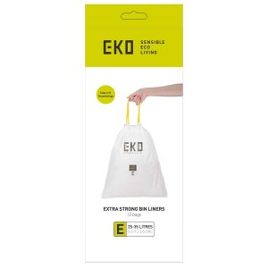 Drawstring Túi rác type E 25-35L Trắng
