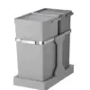 Thùng rác âm tủ EKO Deco 20L + 15L – Xám