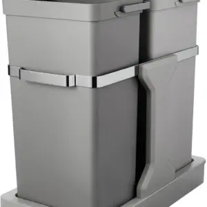 Thùng rác âm tủ EKO Deco 20L + 15L – Xám