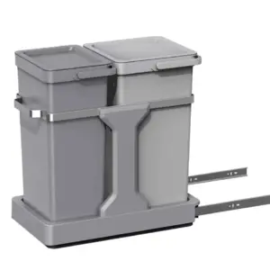 Thùng rác âm tủ EKO Deco 20L + 15L – Xám