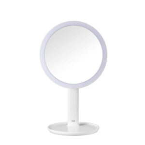 Gương trang điểm EKO - iMira 5X Magnifying LED Mirror - Advanced Ultra Clear Mirror, Matte White, 5X Magnification, 18cm