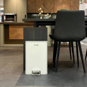 Thùng rác đạp chân EKO Marina EK9161MP-15L-VNS màu kem