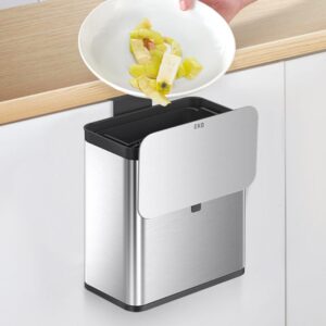 Thùng rác gắn tủ bếp EKO Puro Steel Caddy 7L màu inox
