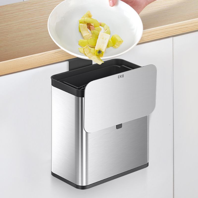 Thùng rác gắn tủ bếp EKO Puro Steel Caddy 7L màu inox